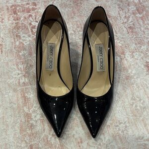 Jimmy Choo Black Patent Leather Heels